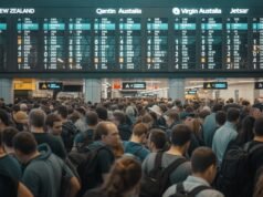 Austrália a Nový Zéland čelí chaosu v cestovaní, pretože Air New Zealand, Qantas, Virgin Australia a Jetstar hlásia viac ako 70 zrušení letov a 336 meškaní cez Wellington, Auckland, Melbourne, Sydney, Brisbane a ďalej