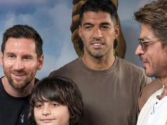 Sledujte: Shah Rukh Khan srdečne pozdravuje Lionela Messiho, AbRam žiada o autogram