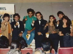 Sudesh Berry zdieľa fotku z Pehla Nasha so Shah Rukh, Aamir a Saif Ali Khan